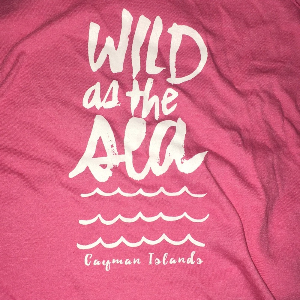 pink crop top - cayman islands